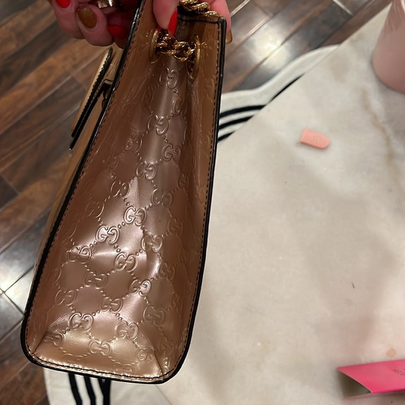 Beautiful authentic and RARE  Patton leather Gucci, 2 way bag w /COA - Picture 9 of 15